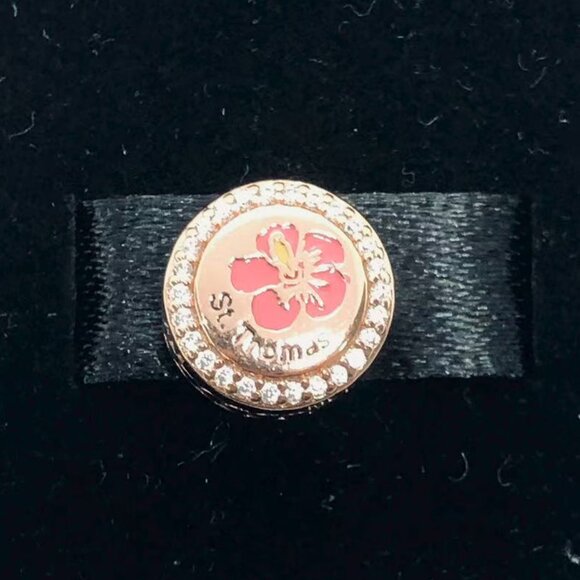 ✨🔥Pandora Exclusive Island of Saint Thomas Sparkling Round Charm - Picture 1 of 4